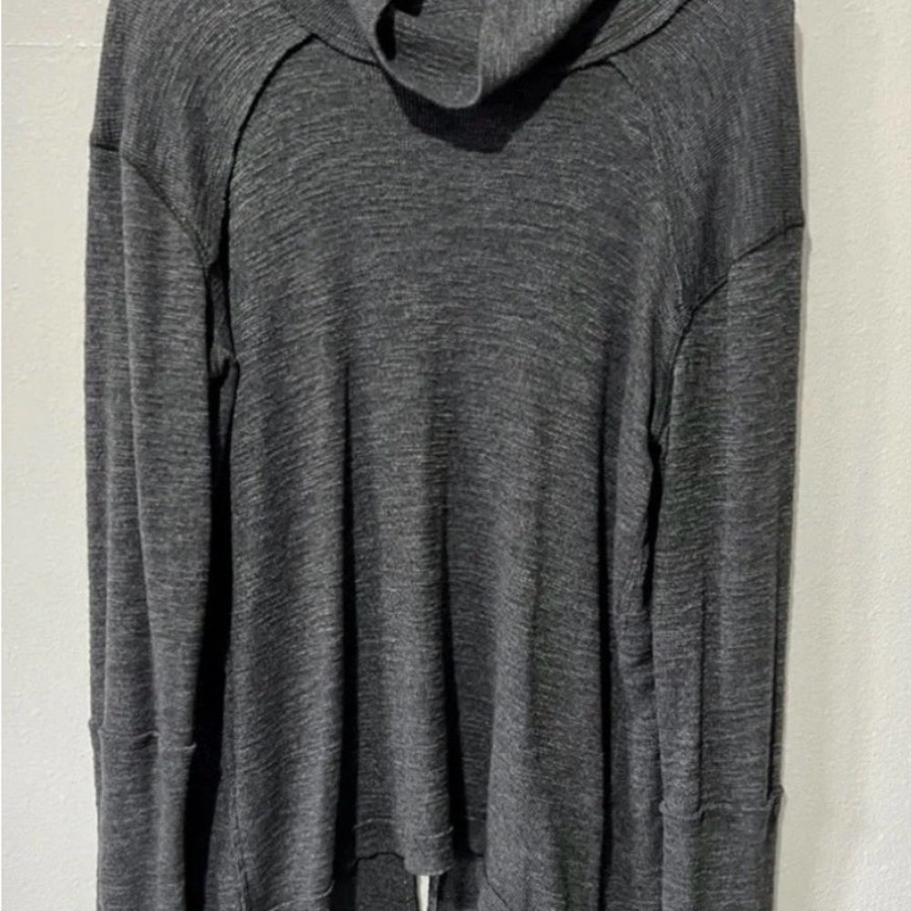 Free People  Gray Women's Lightweight Hoodie Sweater